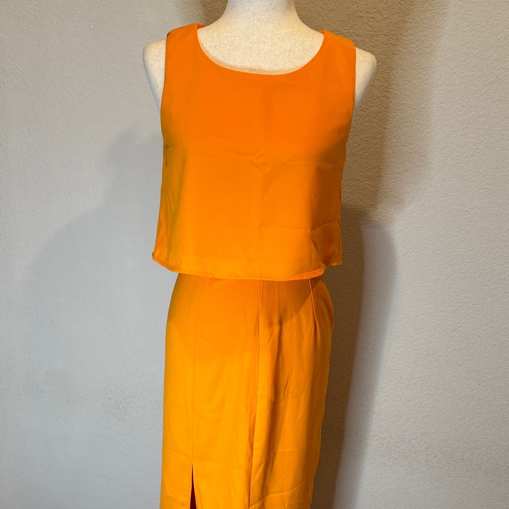 G/FORE Orange Skirt Set